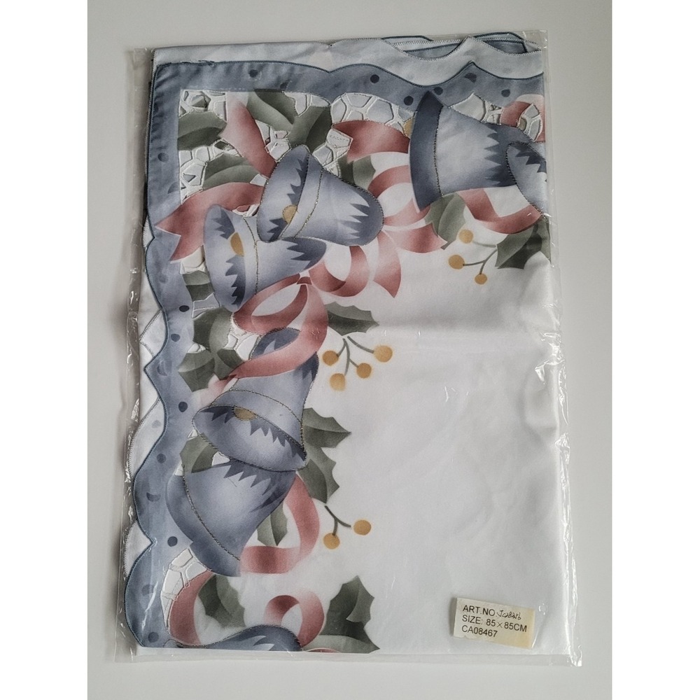 Bells & Bows Lavendar Individual Tablecloth Table Cover Party Living 85CM X 85CM